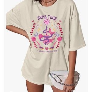 TAYLOR SWIFT The Eras Tour Dates T Tee Shirt  Womens Size M Medium NWOT NEW